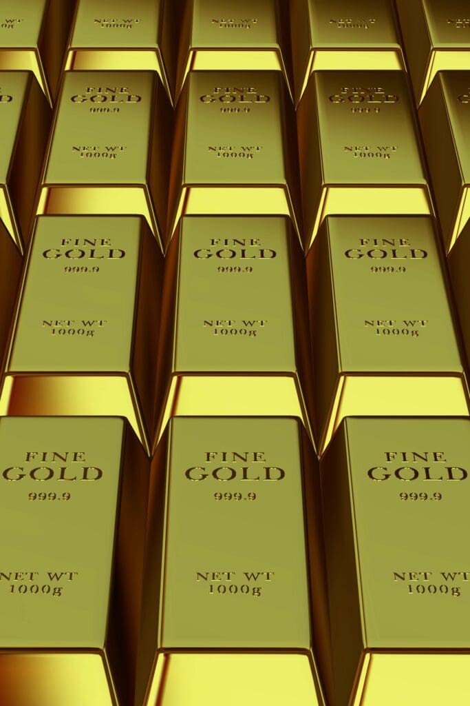 Gold bars in line 1000G 1KG-min